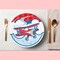 8 Ct. Up & Away Airplane Dessert Plates 7.38" Paper Plates for Travel & Birthday Themes
